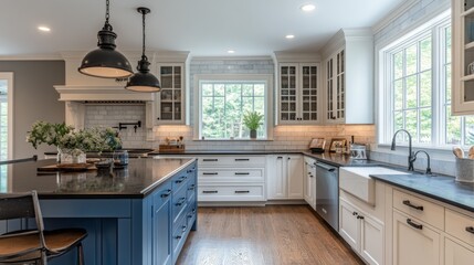 Modern Farmhouse Kitchen Interior