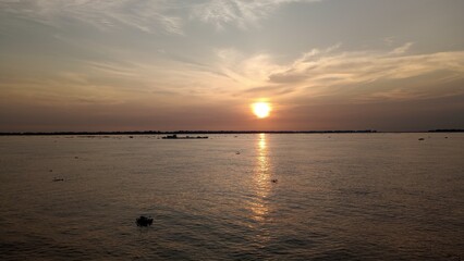 sunset over the river11