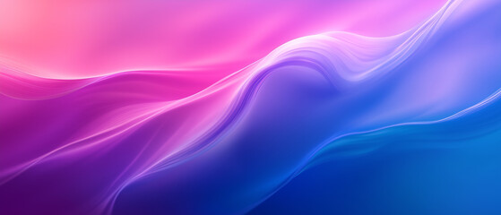 Fototapeta premium Purple and violet abstract background with waves and neon glow, blurry light lines, gradient background