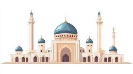 Majestic Mosque Illustration