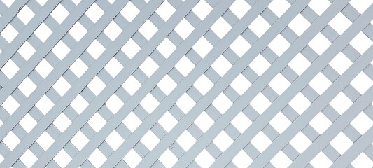 White Wooden Lattice Fence Pattern Diagonal Crosshatch Grid Texture Background
