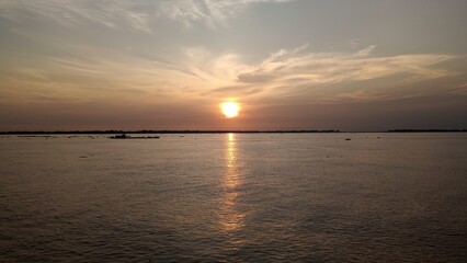 sunset over the river9