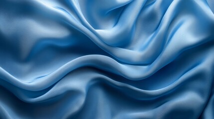 Obraz premium Blue Silk Fabric Background