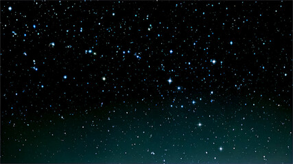 Obraz premium Glowing Stars in a Vast Night Sky