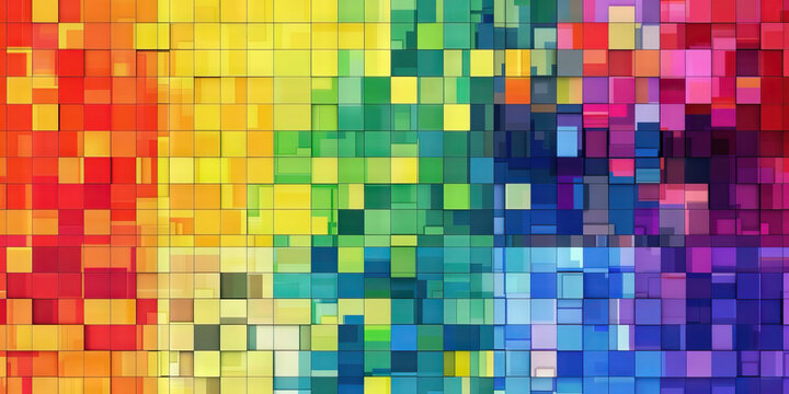 Color-coded Concepts in Data: A grid of small color-coded squares, each representing a different concept in data analysis, inviting the viewer to explore and understand.