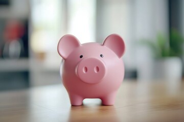 piggy bank on the table