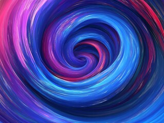 Abstract Swirling Colors - Blue, Purple, Red - Vector Illustration
