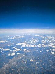 clouds over the island of sardinia