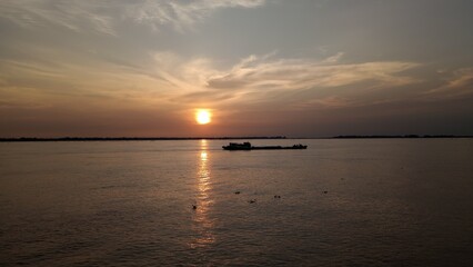 sunset over the river3