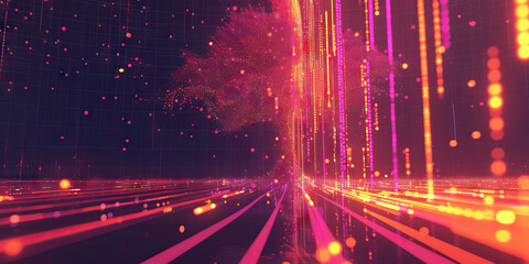 A treemap branches out, organizing data into easily understandable segments. (Earth-toned)