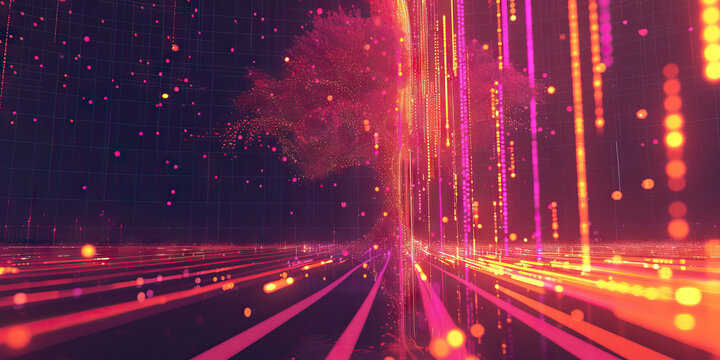 A treemap branches out, organizing data into easily understandable segments. (Earth-toned)