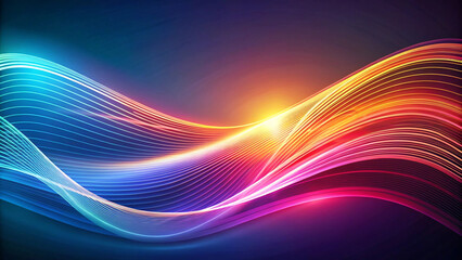 Flowing curve lines background