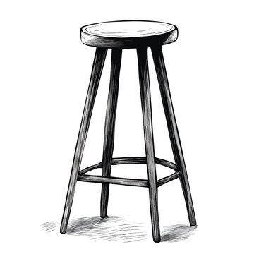 recommend clip art: Bar stool illustration