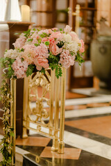 wedding bouquet in a vase