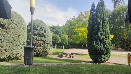 park in spring