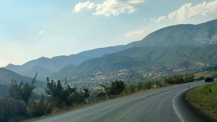 Fototapeta premium road to the mountains