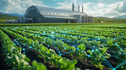 Agricultural planting and modern science and technology, smart agriculture concept