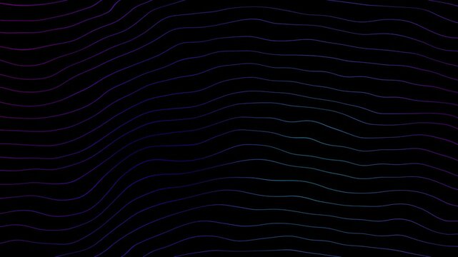 Line Animation of abstract fractal noise with a bold posterize edge effect in black and white. High-quality, dynamic texture background ideal for motion graphics, video editing, and digital projects