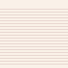 Naklejka premium Grid paper. Abstract striped background with color horizontal lines. Geometric pattern for school, wallpaper, textures, notebook. Lined paper blank isolated on transparent background