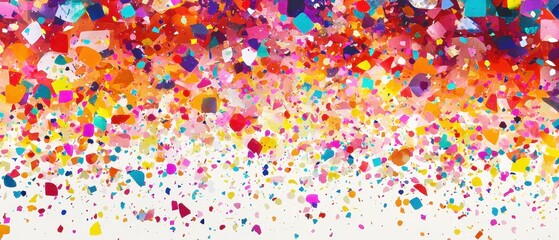 Create vibrant celebrations with blurry confetti in various colors to enhance your events