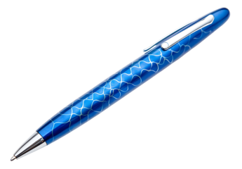 PNG Cap pen blue white background.