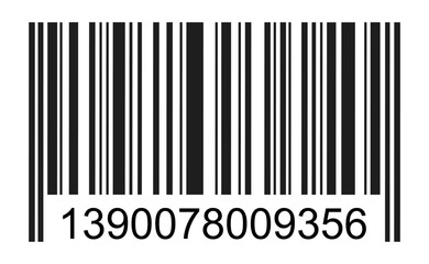 Barcode icon, bar code isolated - vector