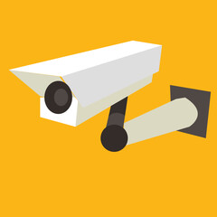 Outdoor security, surveillance camera. Safety device for protecting private property. Security gadget for guarding, digital electronic equipment.