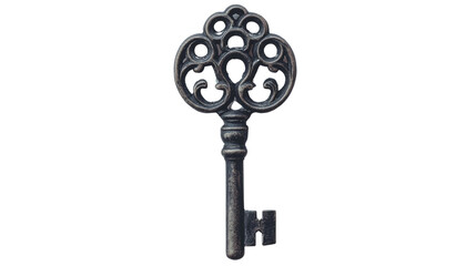 Vintage key transparent background
