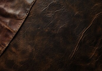 Dark Brown Leather Texture Background