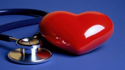 Red Heart and Stethoscope