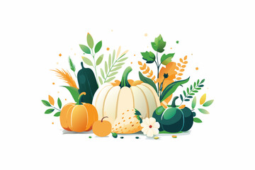 Harvest Fall Food Vector Collection
