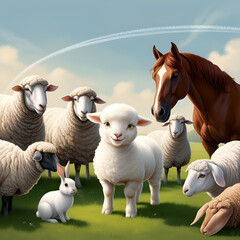 sheep and lambs