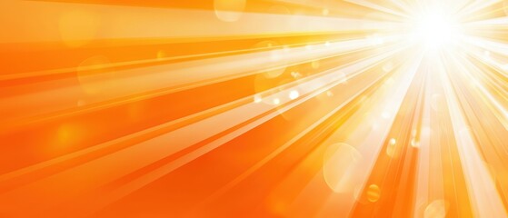 Obraz premium Warm golden light rays with dreamy bokeh highlights, serene and abstract sunny backdrop