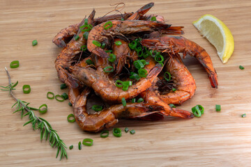 Savor the delicious experience of Grilled Shrimp seasoned with fresh Herbs and zesty Lemon