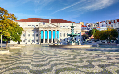 Lisbon - Rossio square at day, Portugal