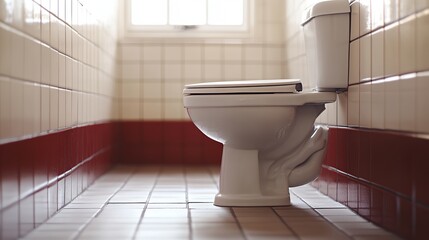 a white toilet sitting in a bathroom