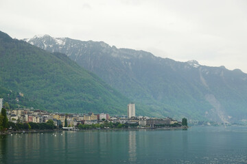 The waterfront of Montreux, Switzerland