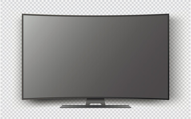 Modern TV isolated on transparent background