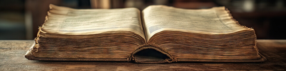 Ancestral Atlas: An open book filled with family histories and genealogical records.