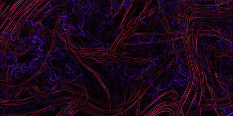 Abstract vibrant purple and black textured pattern resembling organic smoke or flames. The intense contrast and dynamic shapes create a dramatic, mysterious atmosphere. Perfect for backgrounds, edgy