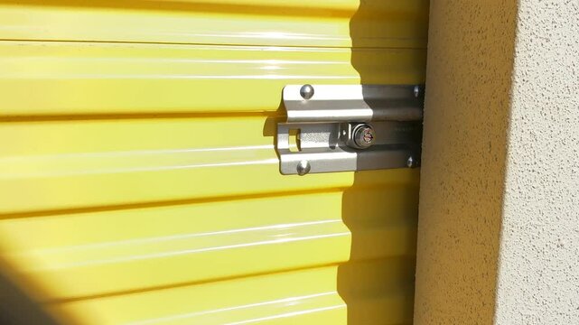 Storage door unlocking in Austin, Texas on 11/11/2024