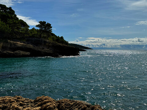 Mediterranean sea and rocky coast