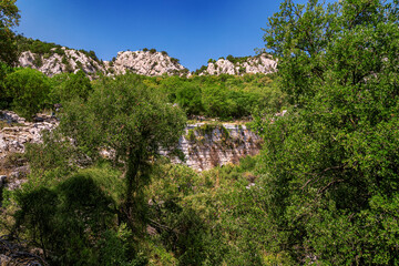 Ruins of the ancient city of Termessos in Turkey. Still unexplored by archaeologists.