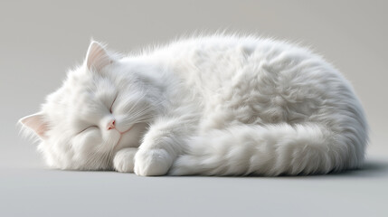 white cat lying on the floor