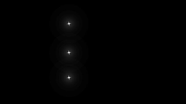 Glowing stars sparkle on transparent background. black screen background Twinkle star glitter sparkle, white cartoon, flat, vector, doodles style stars blinking, sky, sun.