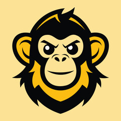 "Fierce Monkey: Bold and Playful Mascot Logo"