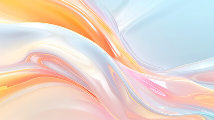 Fototapeta premium Soft abstract background with rounded shapes in pastel tones, elegant and calming