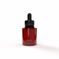serum bottle isolated