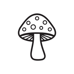 mushroom on a white background