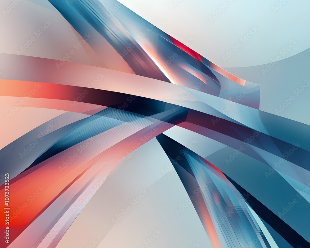 Poster abstract dynamic lines in vibrant colors creating a modern visual experience.